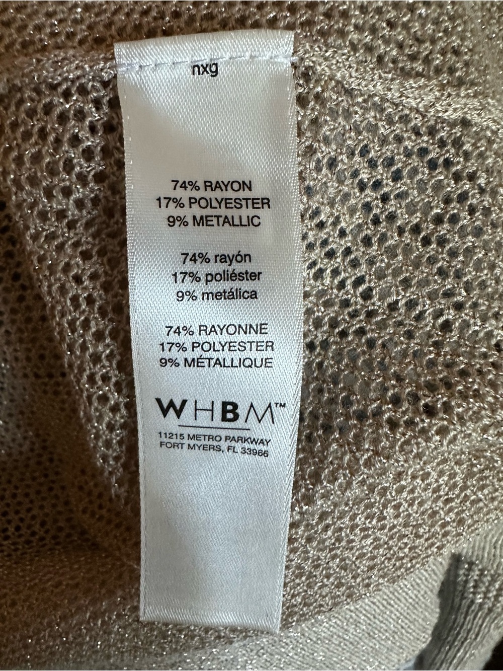 White House Black Market Metallic Mesh Sweater - Picture 10 of 12